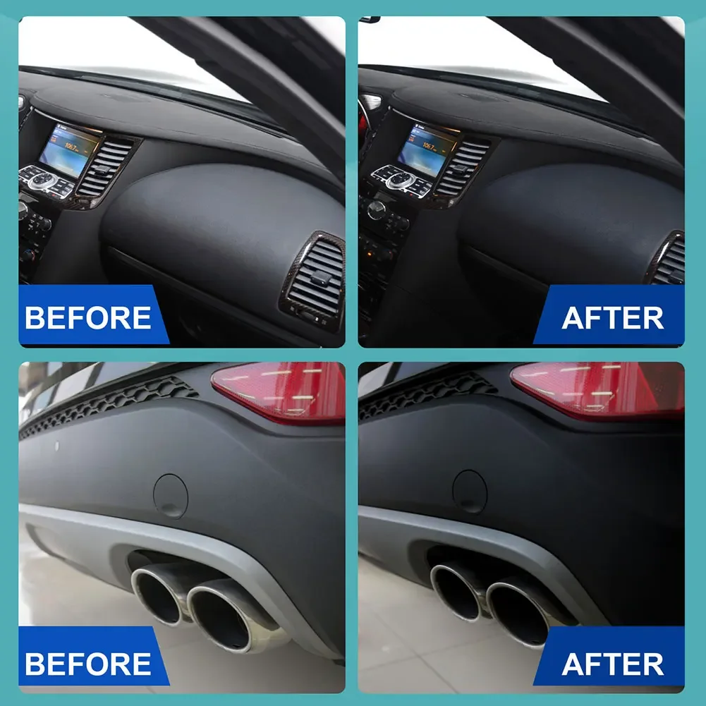 30/50ML Plastics Restorer For Cars Protectant Cleaning For Cars Truck Motorcycle Exterior Polishing & Scratch Remover Refurbish 5