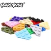 Marumine 2450 Wedge Plate 3x3 Cut Corner Compatible Assembles Particles Building Blocks Parts DIY Educational Tech Parts Toys 1