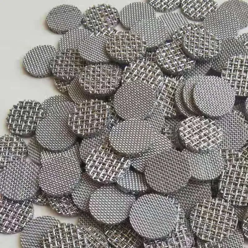 Small Type-A Stainless steel sintered wire mesh screen breathing explosion-proof piece sintered filter column rod metal screen