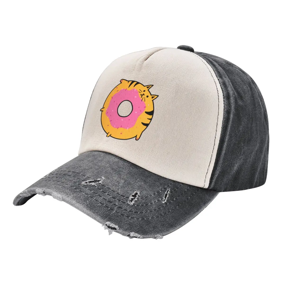 

donut cat Baseball Cap |-F-| Snapback Cap Dropshipping Men Caps Women's