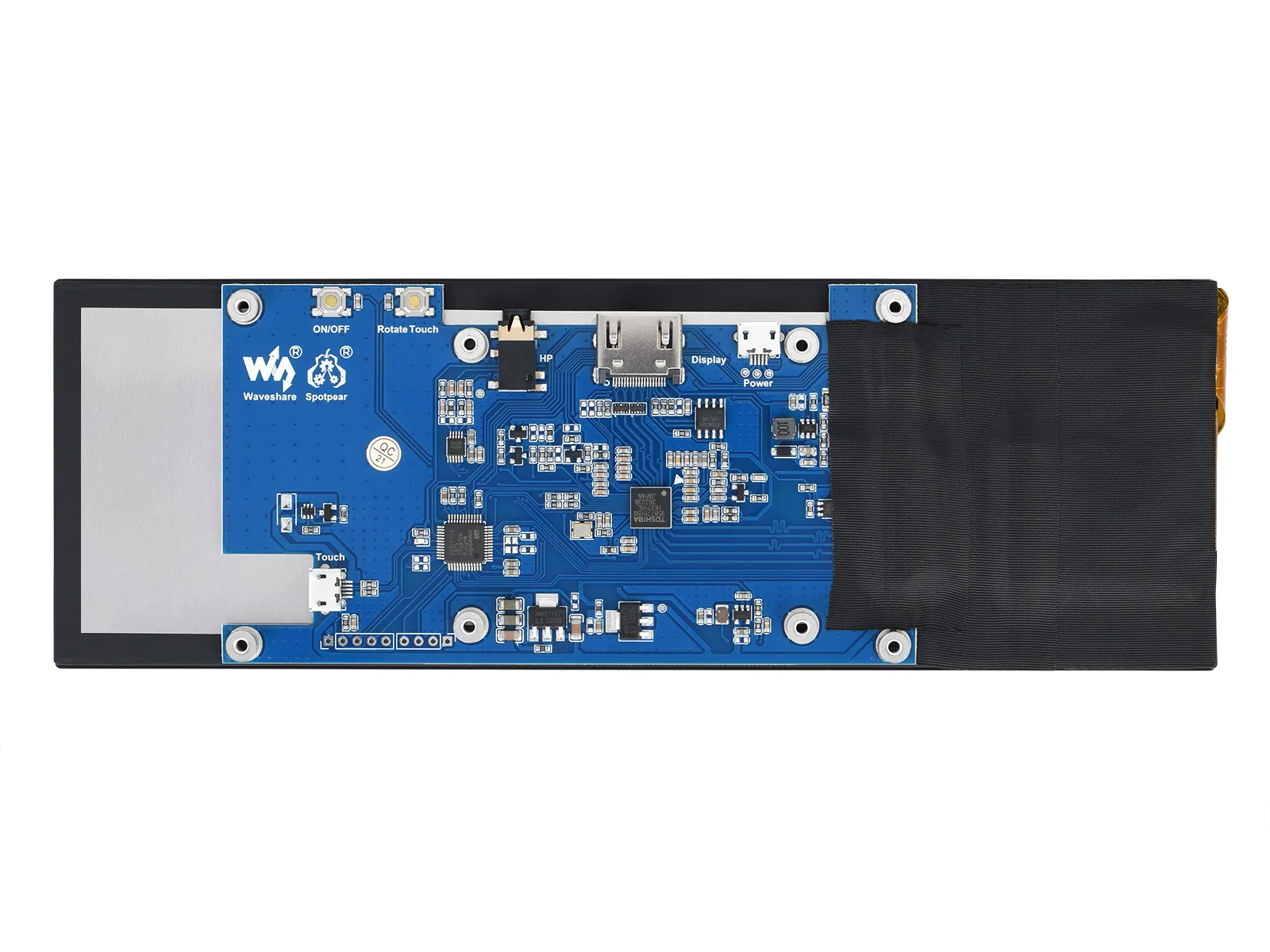7.9inch HDMI LCD 7.9inch Capacitive Touch Screen LCD, 400&times;1280, HDMI, IPS, Toughened Glass Cover