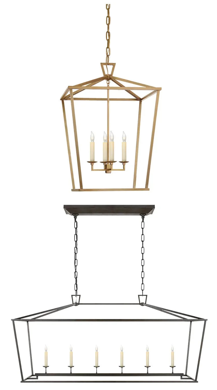Laterne Pendelleuchte Loft amerikanische Vintage-Lampe minimalistische schmiedeeiserne Lichter für Wohnzimmer Esszimmer Bauernhausbeleuchtung – Detail 6