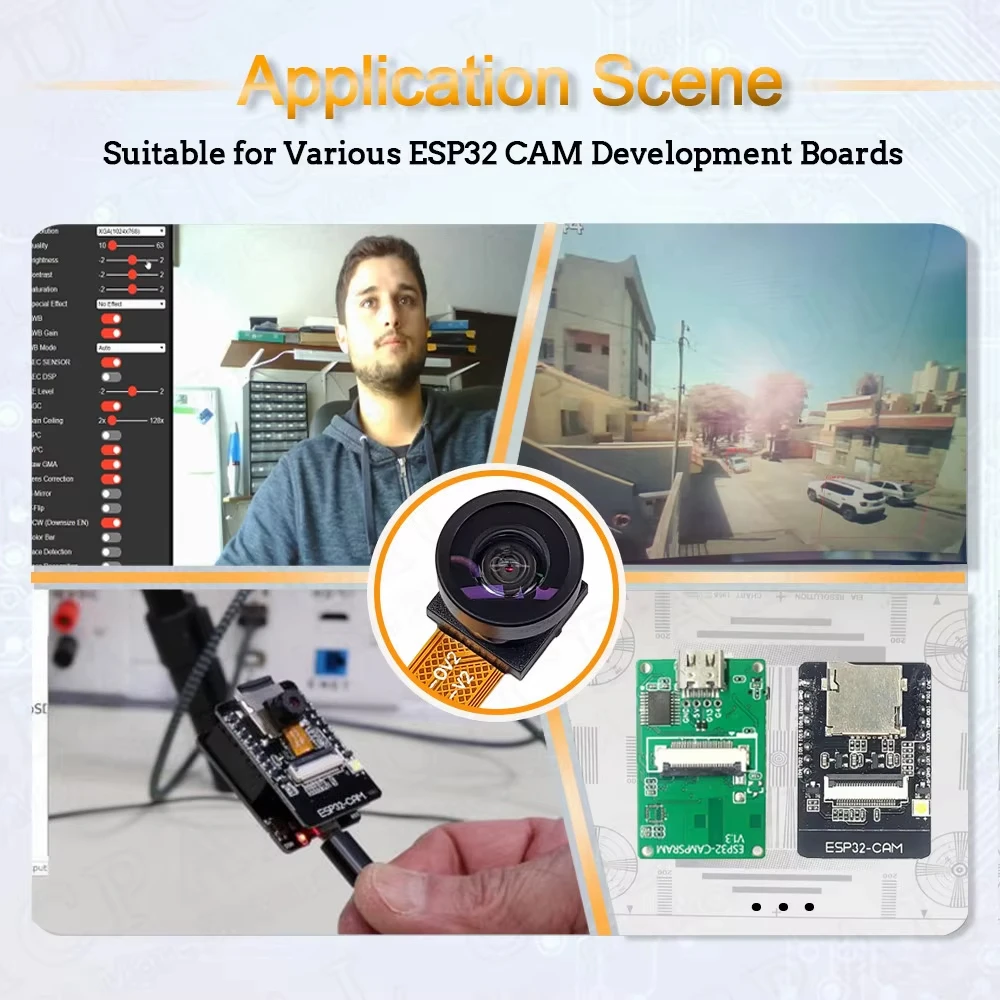รูปสินค้า โมดูลกล้อง 2.4MP WiFi Night Vision สำหรับ ESP32 CAM