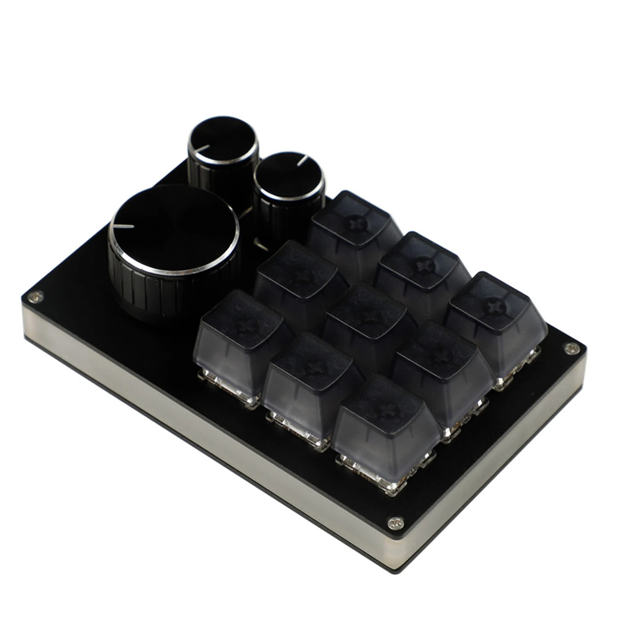 Chave Cnc Alumínio Via Vial Hotswap Rgb Knob Suporte Macro tipo c mx Switches Teclado Mecânico Numpad para Gaming Photoshop 12