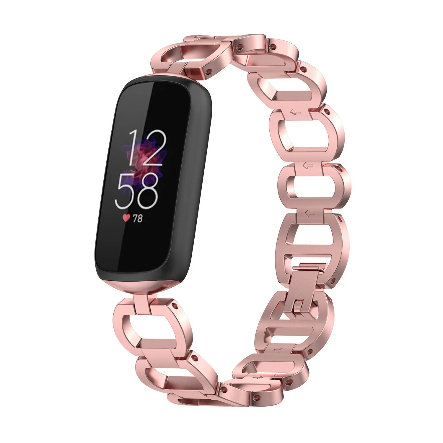 Luxury Stainless Steel Strap Replacement for Fitbit Luxe Smartwatch