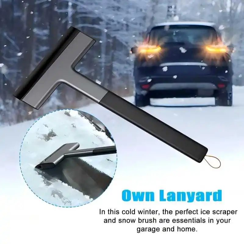 Car Windshield Snow Shovel Snow Brush Ice Scraper Ice Removal Tool Portable And Cute Shovel With Non-Slip windshield shovel snow shovel car snow brush snow ice scraper ice deicing tool