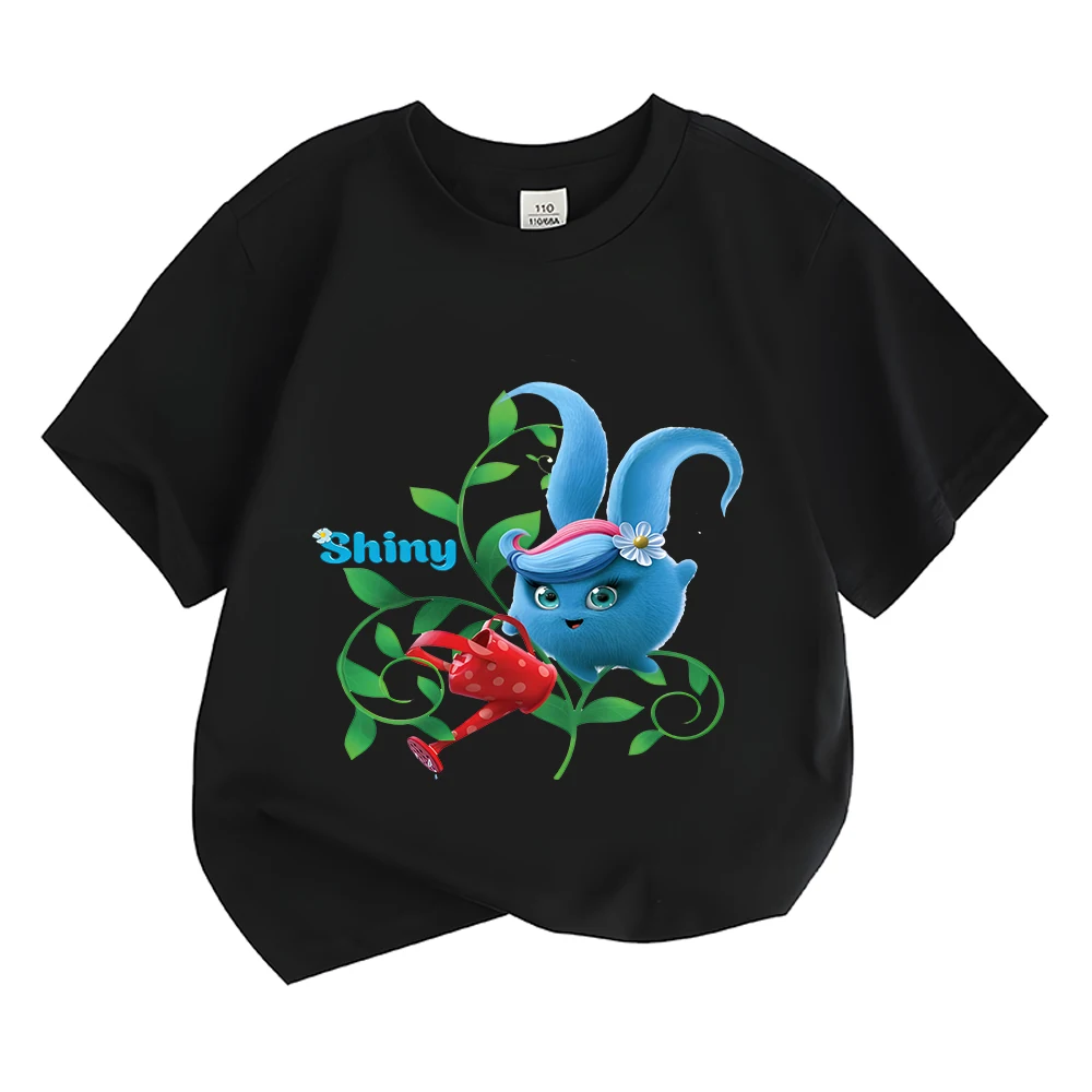 

Kids Tshirt Cute Shiny Sunny Bunnies Cartoon Print Girls T-Shirts Summer Boys T Shirt Fashion Toddler Tops Kawaii Short Sleeve