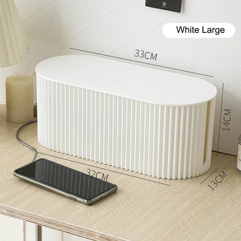 Large plug board storage box wire Cable Storage Case Organizer Box Socket Plug Wireless WiFi Router Board Bracket for Household 