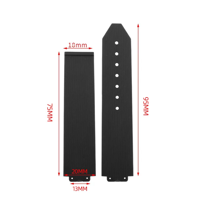 Watchband for HUBLOT BIG BANG Silicone 20*13mm Waterproof Women Watch Strap Chain Watch Accessories Rubber Bracelet 