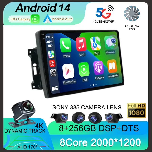 Android 14 Car Radio QLED GPS Navigation Multimedia Player For Jeep Compass/Commander/Grand Cherokee/Wrangler/Liberty AutoRadio