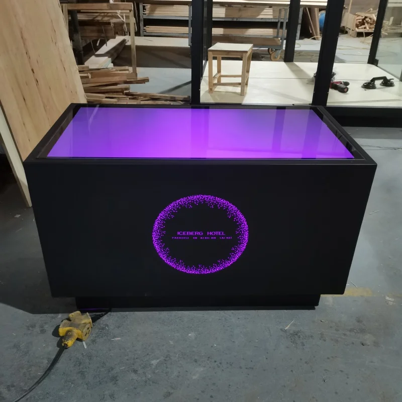 Custom bar furniture nightclub/ktv/night club/led cube table customize hookah lounge furniture led Coffee Table