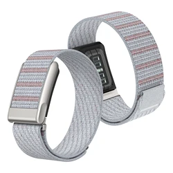 Nylon Sports Ring Strap - Breathable and Sweatproof Fitness Accessory - Whoop 5.0 ECG (Grey)