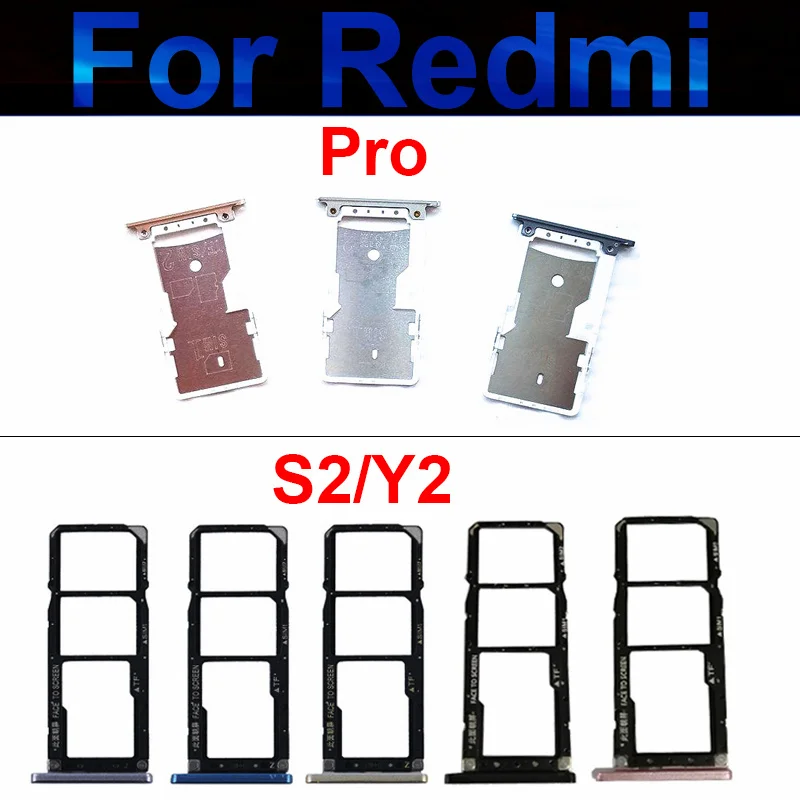 

Sim Card Tray Slot Holder For Xiaomi Redmi S2 Y2 Pro Sim Tray Card Slot Holder Adapter Replacement Repair Spare Parts S2 Y2 SIM