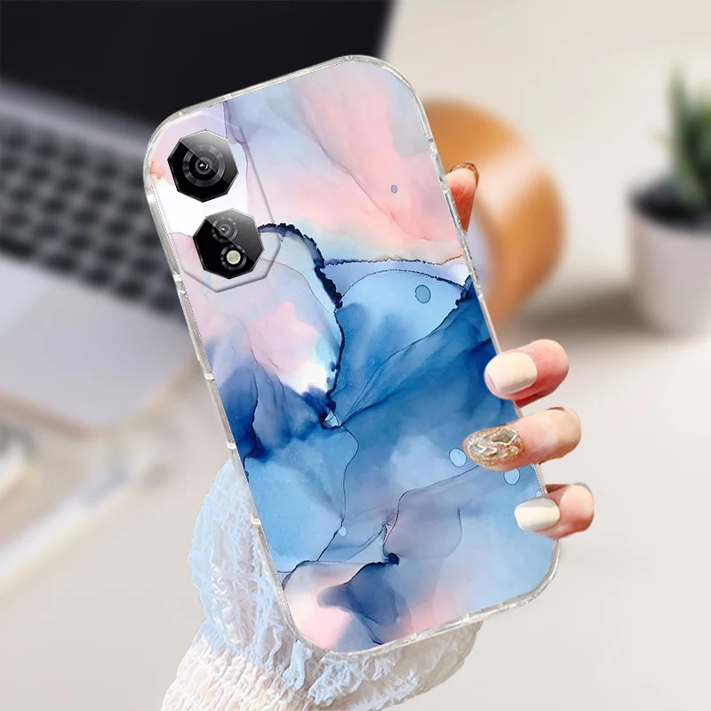 Shockproof Clear Silicone TPU Phone Case with Cute Animal Design
