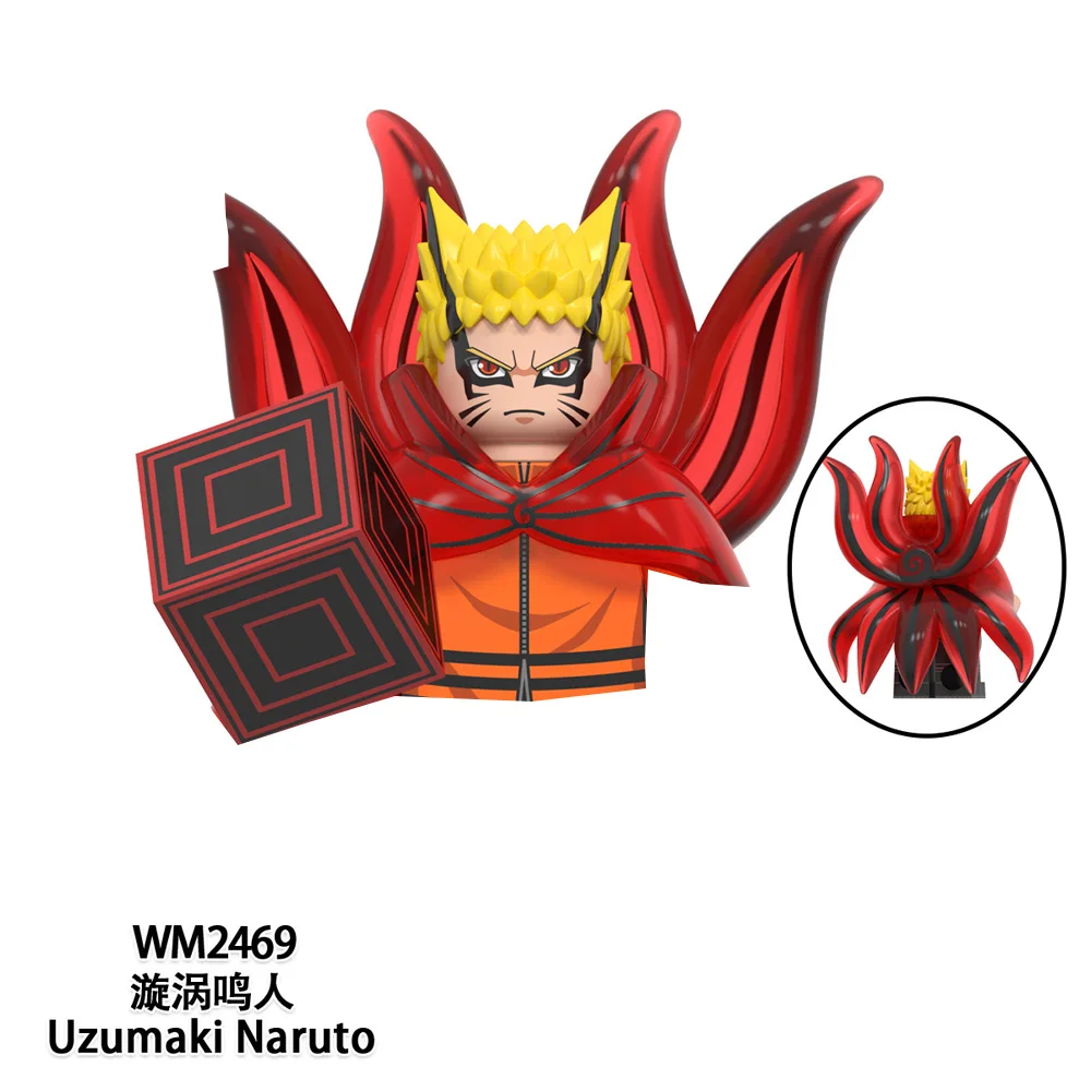 Anime Naruto Series Building Blocks Doll Ootutuki Momoshiki Uchiha Sasuke Mini Action Figures Christmas Gift Toys for Children