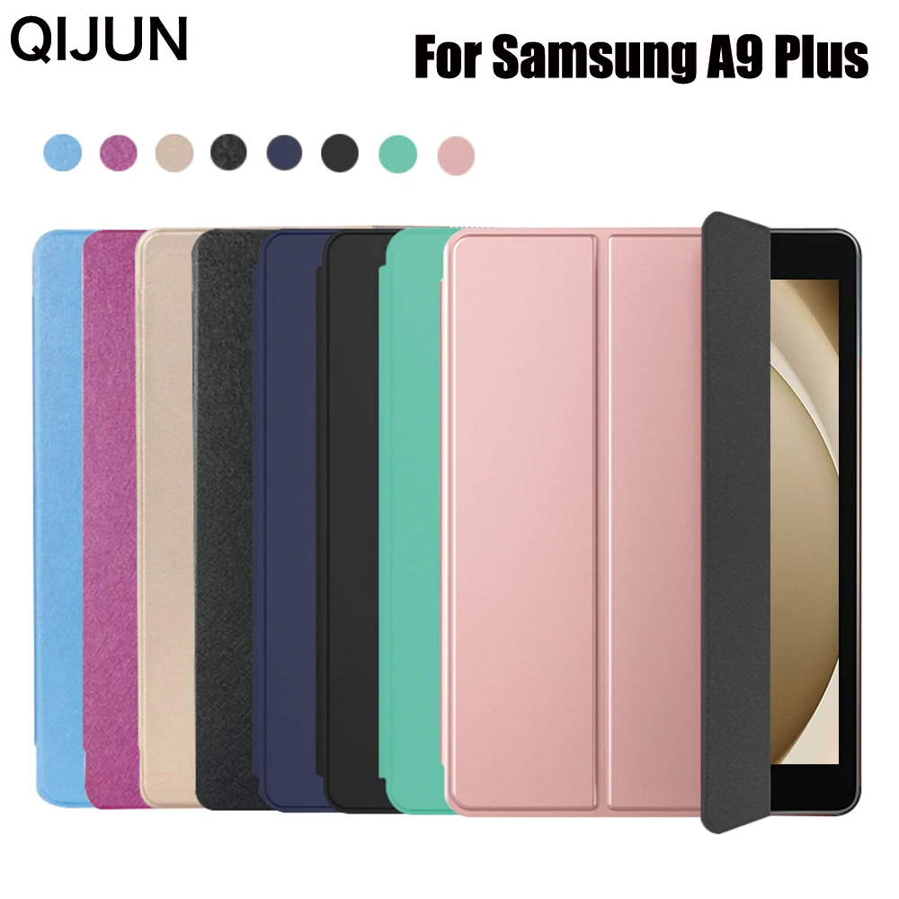 

For Samsung Galaxy Tab A9 Plus Case SM-X210 11" Tri-Fold Stand Magnetic Back Funda for Galaxy Tab А9 8.7 2023 Case SM-X110