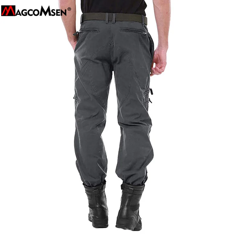 MAGCOMSEN Men's Pants 7 Pockets Urban Commuter Working Pants Vintage Biker Casual Trousers 2