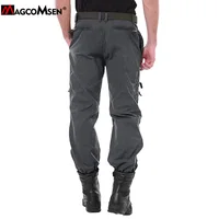 MAGCOMSEN Men's Pants 7 Pockets Urban Commuter Working Pants Vintage Biker Casual Trousers 2