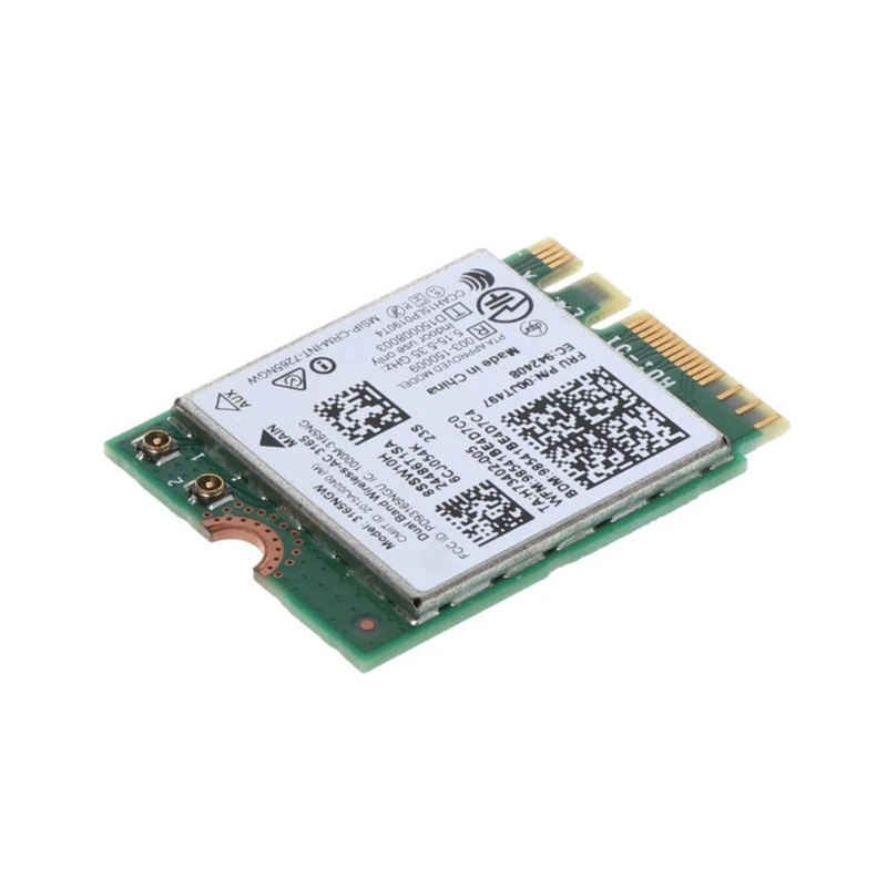 Carte WiFi Double Bande, Carte réseau sans Fil pour Lenovo Intel3165