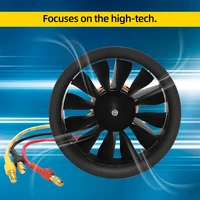 QX-MOTOR 50MM EDF QF2611 Brushless Motor 3300/4000/4600/5000KV CW/CCW 12 Blades Ducted Fan For 3-4S Lipo RC Airplane Model 2