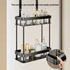 Storage Rack Bathroom  Over The Door Shower Caddy Bathroom Hanging Shelf Double Layer Shower Shelf Bathroom Caddy Organizer 5