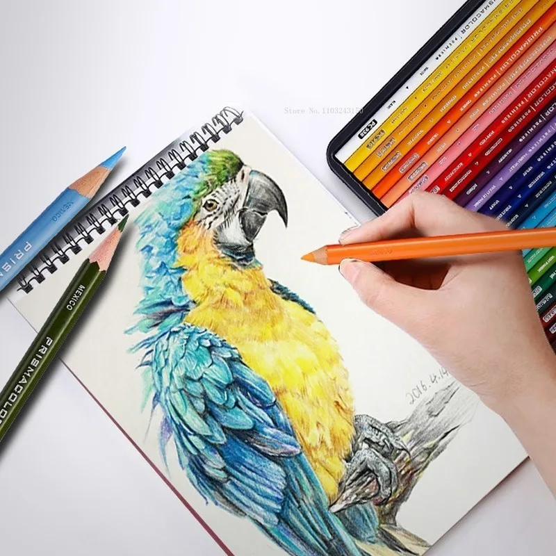 Monochrome American Oil Color Pencil Overlay Natural Color Is Not