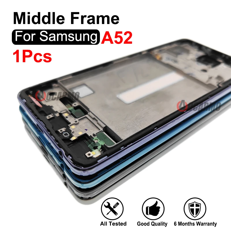 Middle Frame +Side Keys Replacement Repair Parts For Samsung