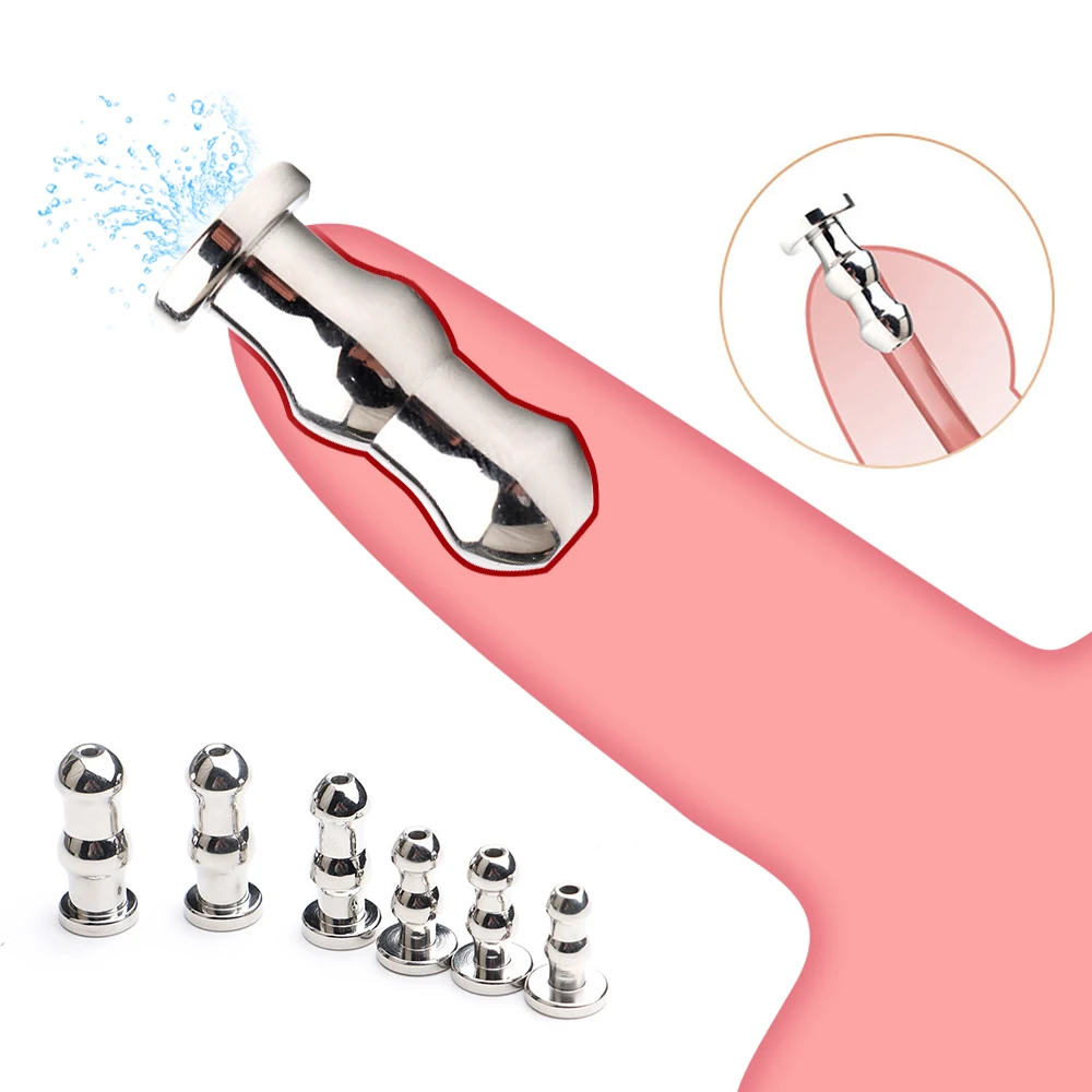 Male Urethral Sounds Dilator Stainless Steel Urethral Sounding Tripe Beads Penis Plug Men Urethra Stimulate Sex Toys Sexshop penis sex toys