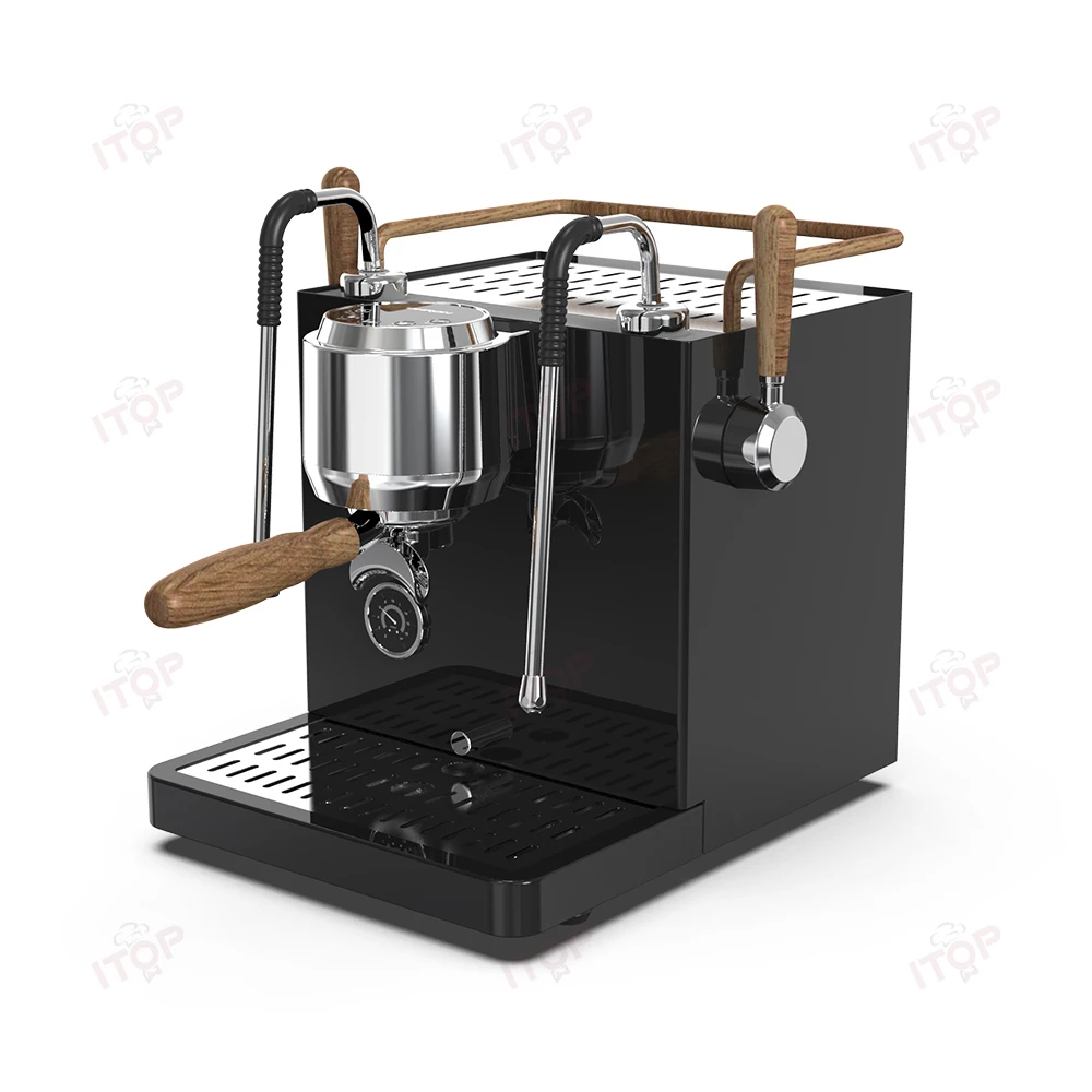 Small Commercial Coffee Machine 2 Pumps 3 Boilers 15bar Vibration Pump 3000W