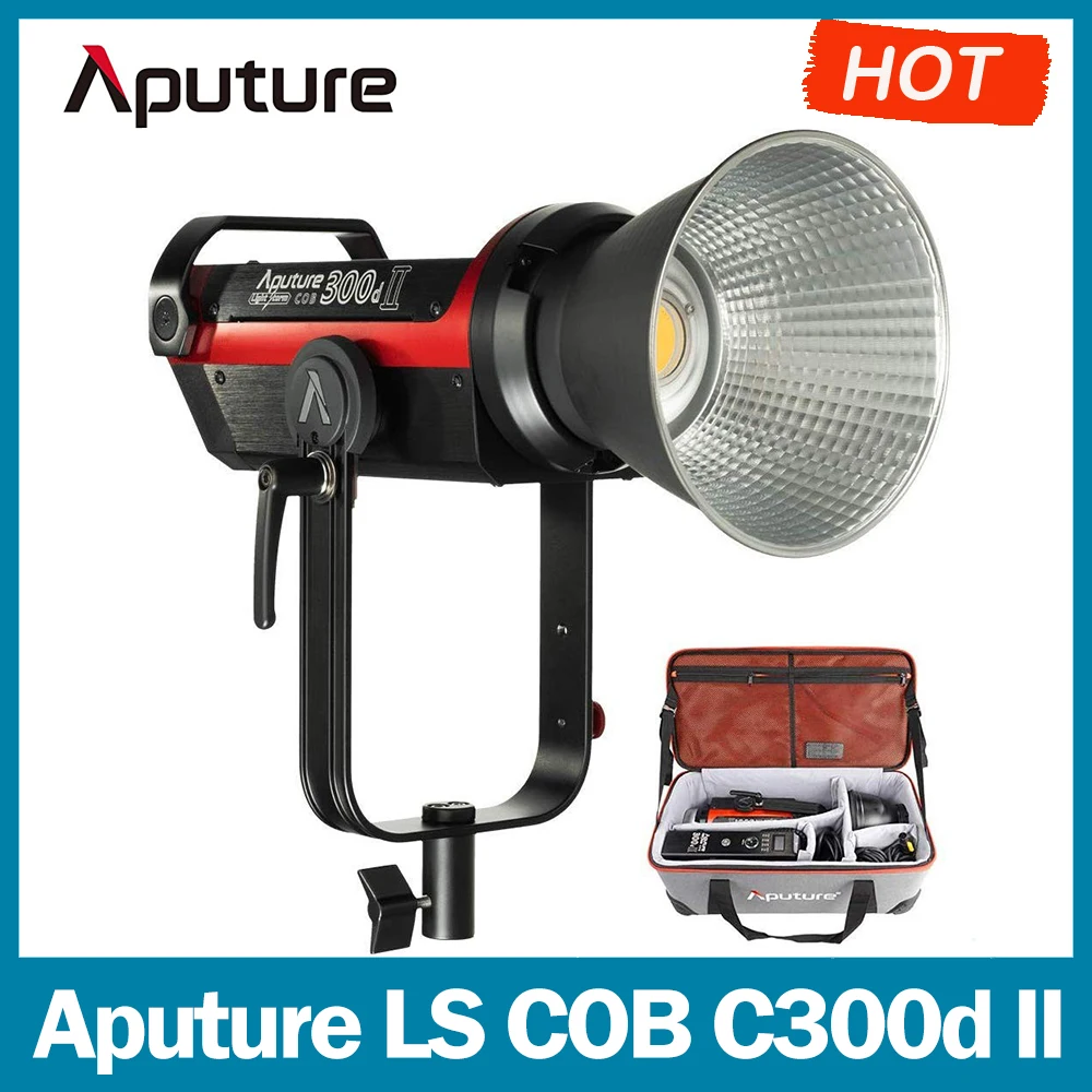 

Aputure LS COB C300d II Светодиодный видеокамера, 5500K 350W с 8 встроенными фотоэффектами, приложение Sidus Link, беспроводной пульт дистанционного управления 2,4G
