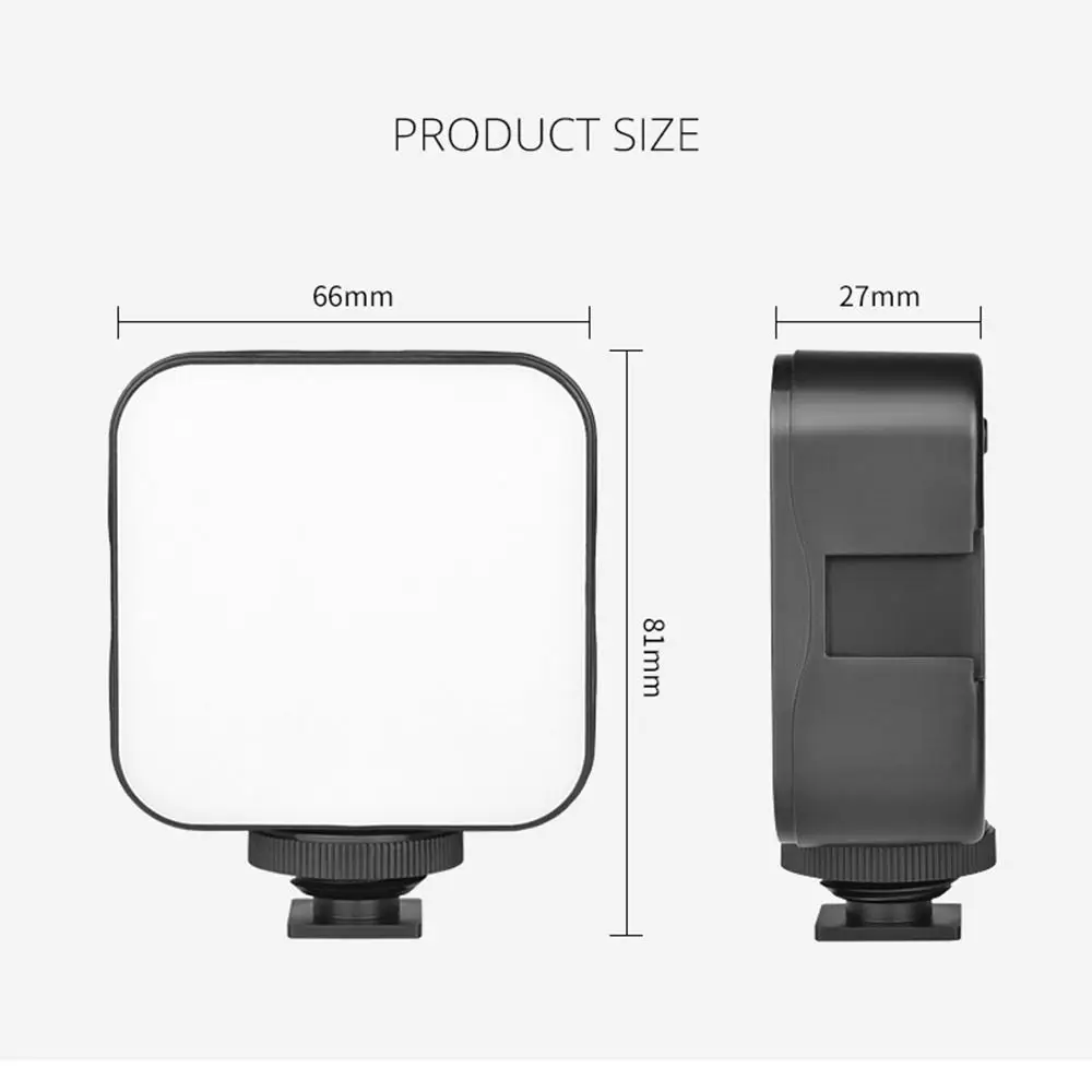 Portable 5W Mini LED Video Light Photography 6500K Fill-in Lamp Dimmable Hot Shoe Mount Adapter for Canon/Nikon/Sony DSLR Camera 1074778 led video light,mini led video light,portable fill light