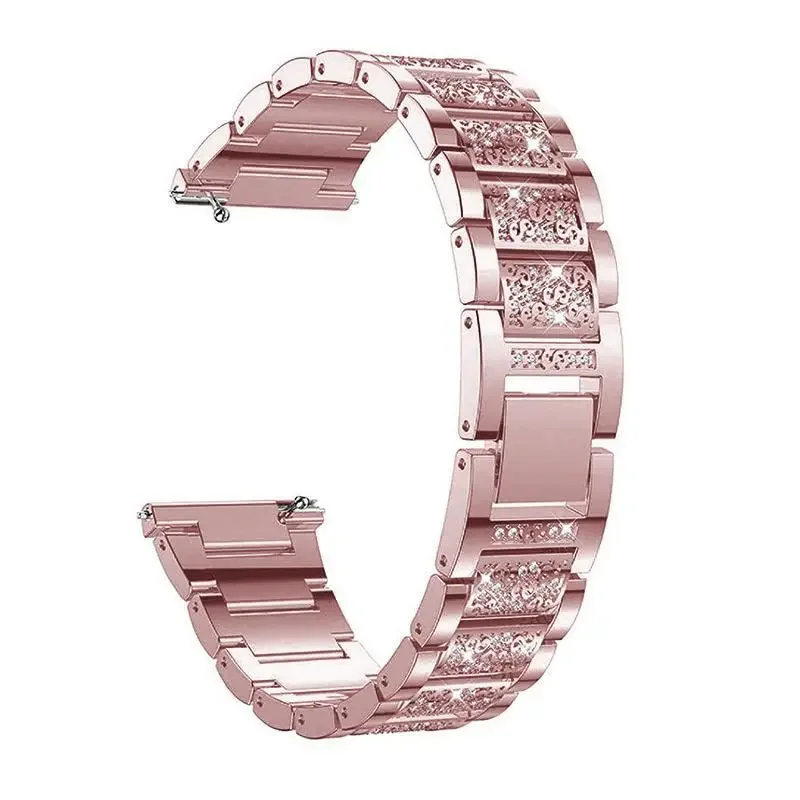 Elegant 22mm Diamond Watchband Bracelet Strap