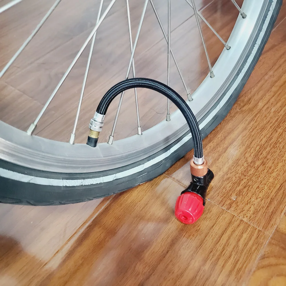 1 セット自転車 CO2 ポンプアダプター MTB ロードバイクミニ