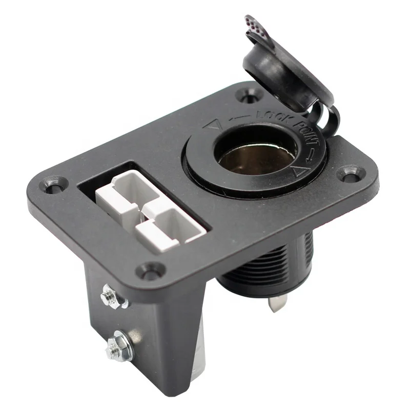 

50A 600V Battery Connector Plug 12V Cigarette Lighter Panel For Electric Sightseeing Car