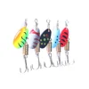 5pcs Waterdrop Metal Spoon Spinner Fishing Lure Set with Hook Artificial Bait Kit Crankbaits for Freshwater and Saltwater 6