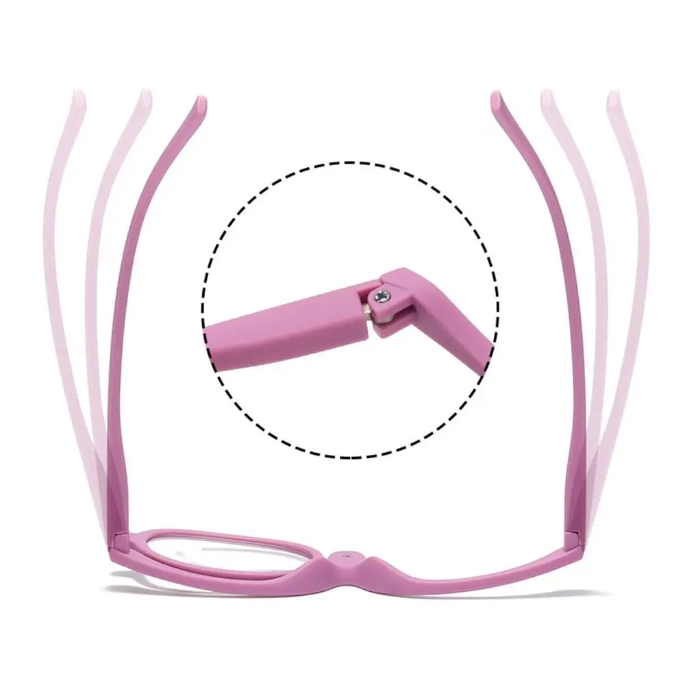 Neue Vergrößerung rotierende Make-up Lesebrille Frauen Flip-Down-Linsen kosmetische Brillen Falt auge Make-up Brillen Gafas – Detail 3