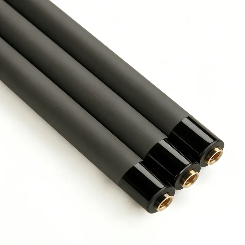 Custom Carbon Fiber Billiard Cue Shaft Black Technology Low Deflection High Precision Professional Pool Cues Sticks
