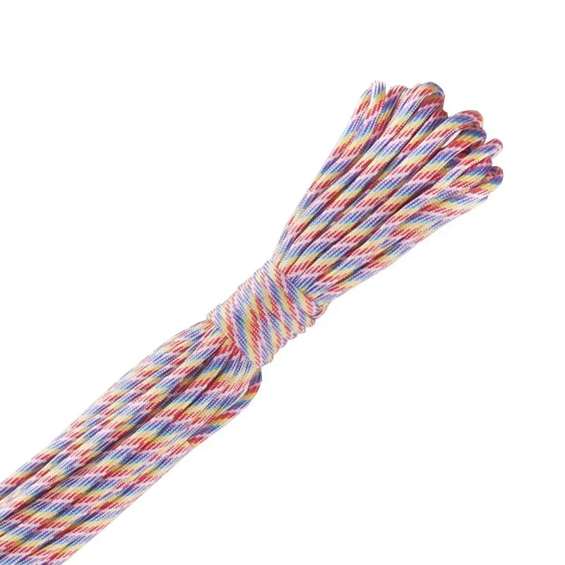 【Clearance Markdowns】 Survival Parachute Cord Lanyard Camping Rope Hiking 2mm One Stand Cores Paracord for Camping Climbing