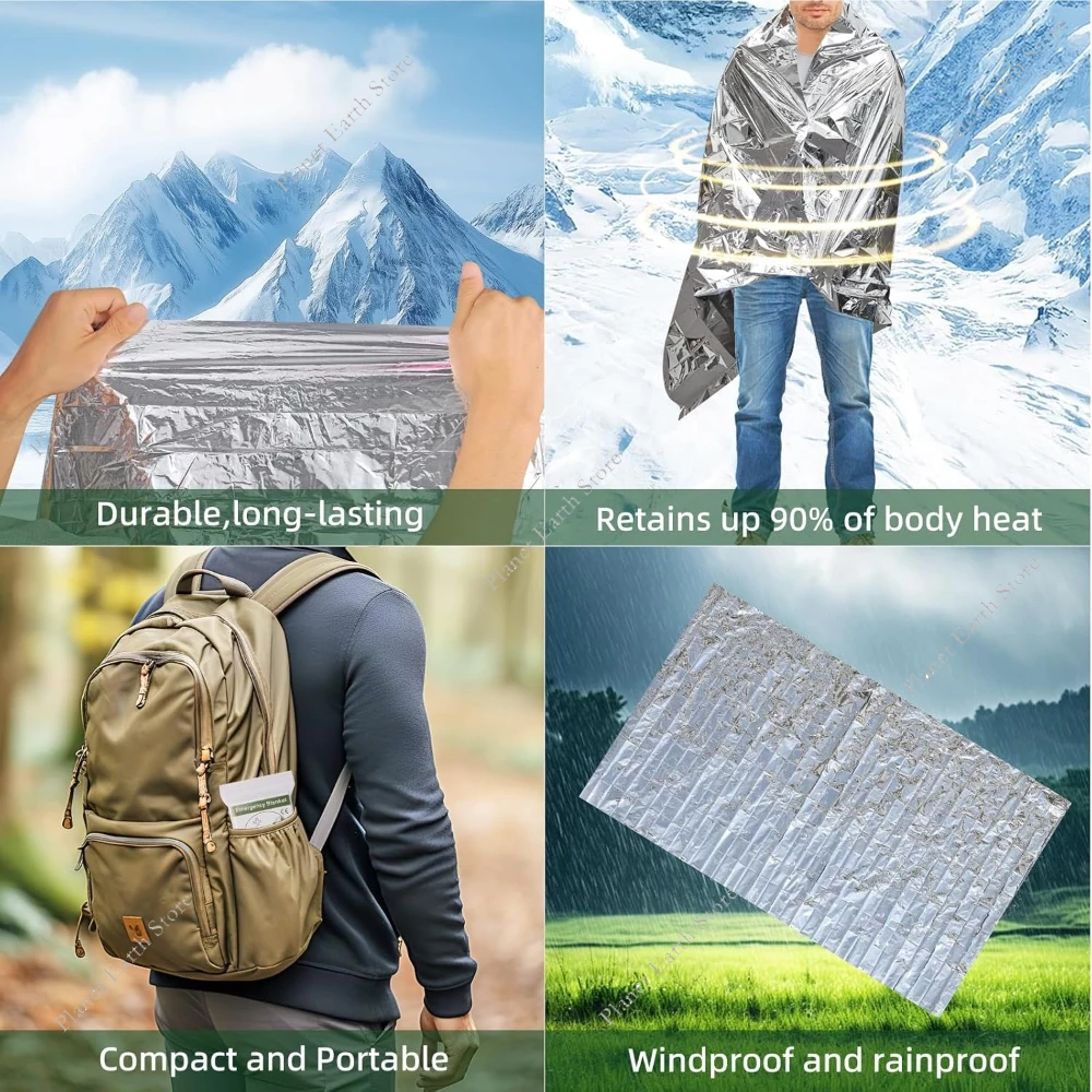 5/10/20 Pack Emergency Blanket Thermal Blanket 2