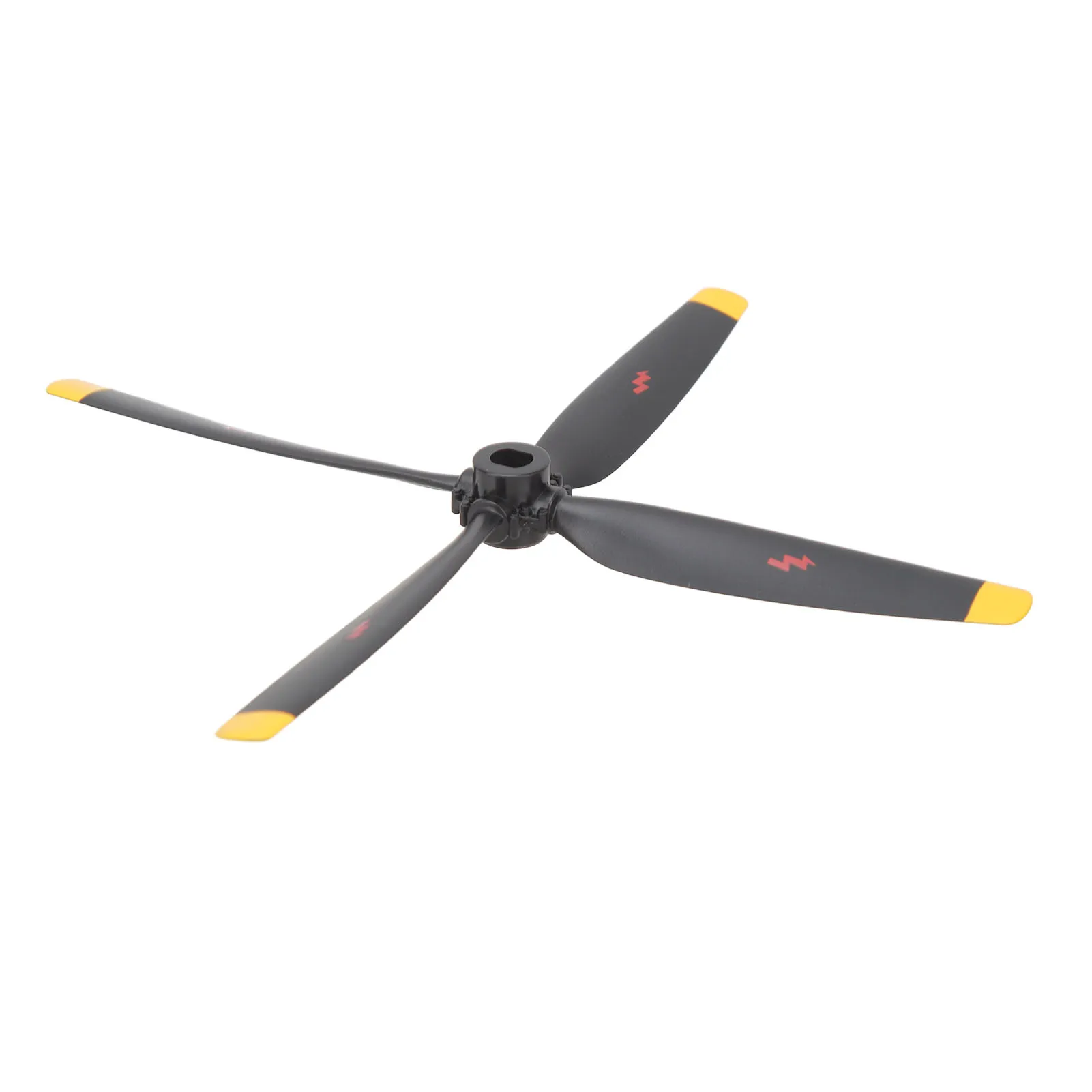 Hélice de rechange pour avion RC WLtoys XK A280, vue de profil mettant en évidence son profil aérodynamique.