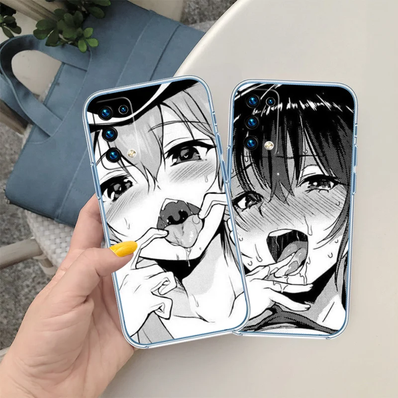 Kawaii Girl Transparent Phone Case - Japan-Inspired Design