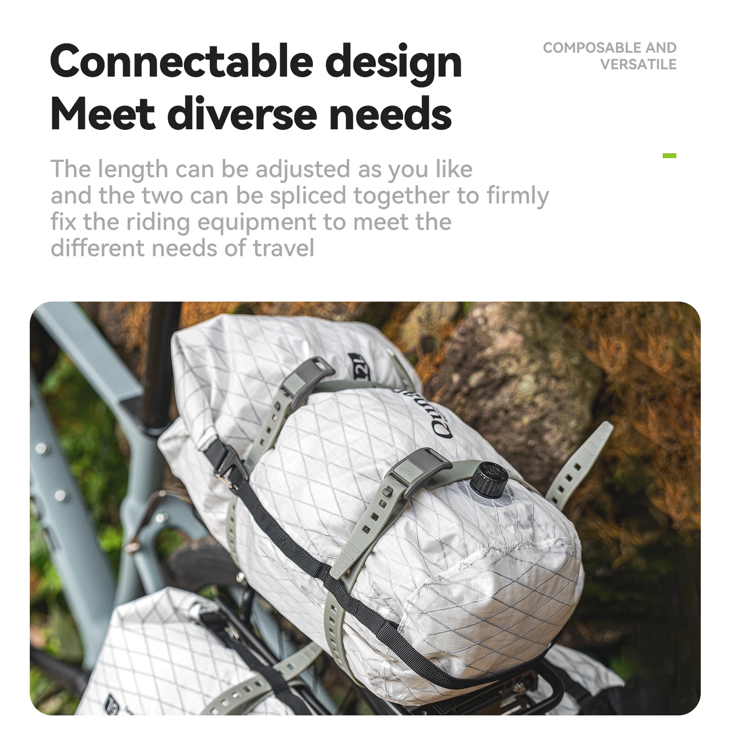 Qunature High-Strength TPU Elastic Strap with 360° Wrap-Around Design
