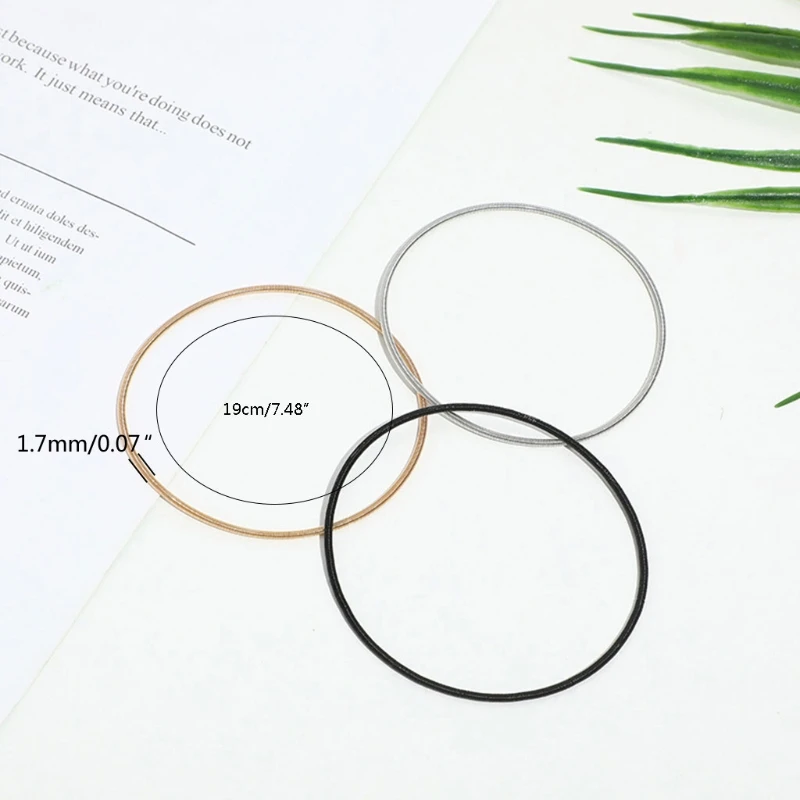 Bracelet Jewelry 50 Pcs Metal Elastic Bracelet Non-Slip Bracelet Craft Carbon Steel Wire