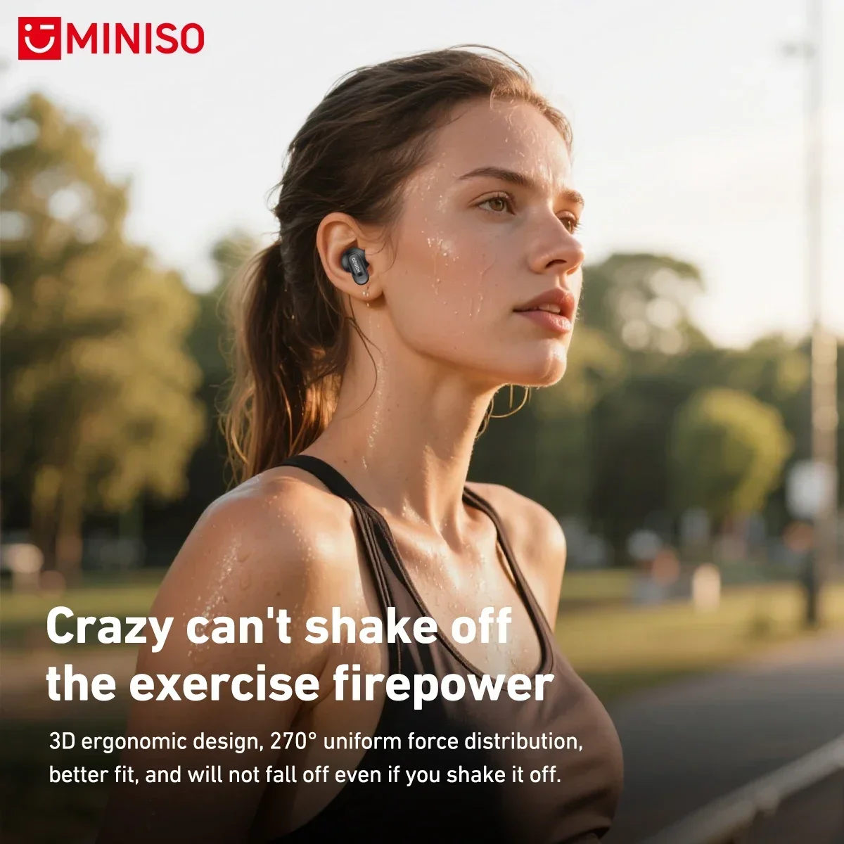 รูปสินค้า หูฟังไร้สาย MINISO MS105 นุ่มสบาย กันน้ำ IPX5