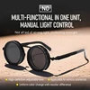 Polarized Round Sunglasses ND9 Adjustable Dimming Sun Glasses Steampunk Men Women Retro Punk Fishing Eyewear Outdoor With Case