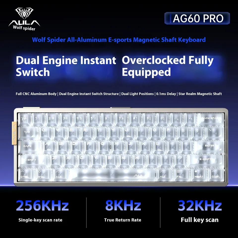 Aula AG60 Magnetic Switch Keyboard Wired Mechanical Keyboards