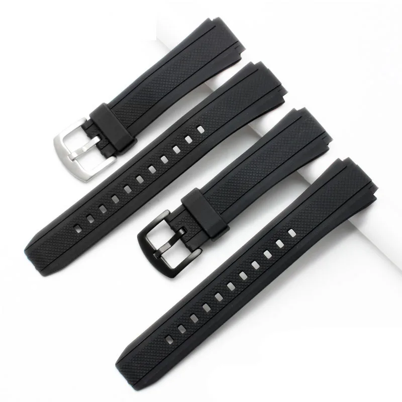 EF552 Black Silicone Rubber Sports Watch Strap For Casio