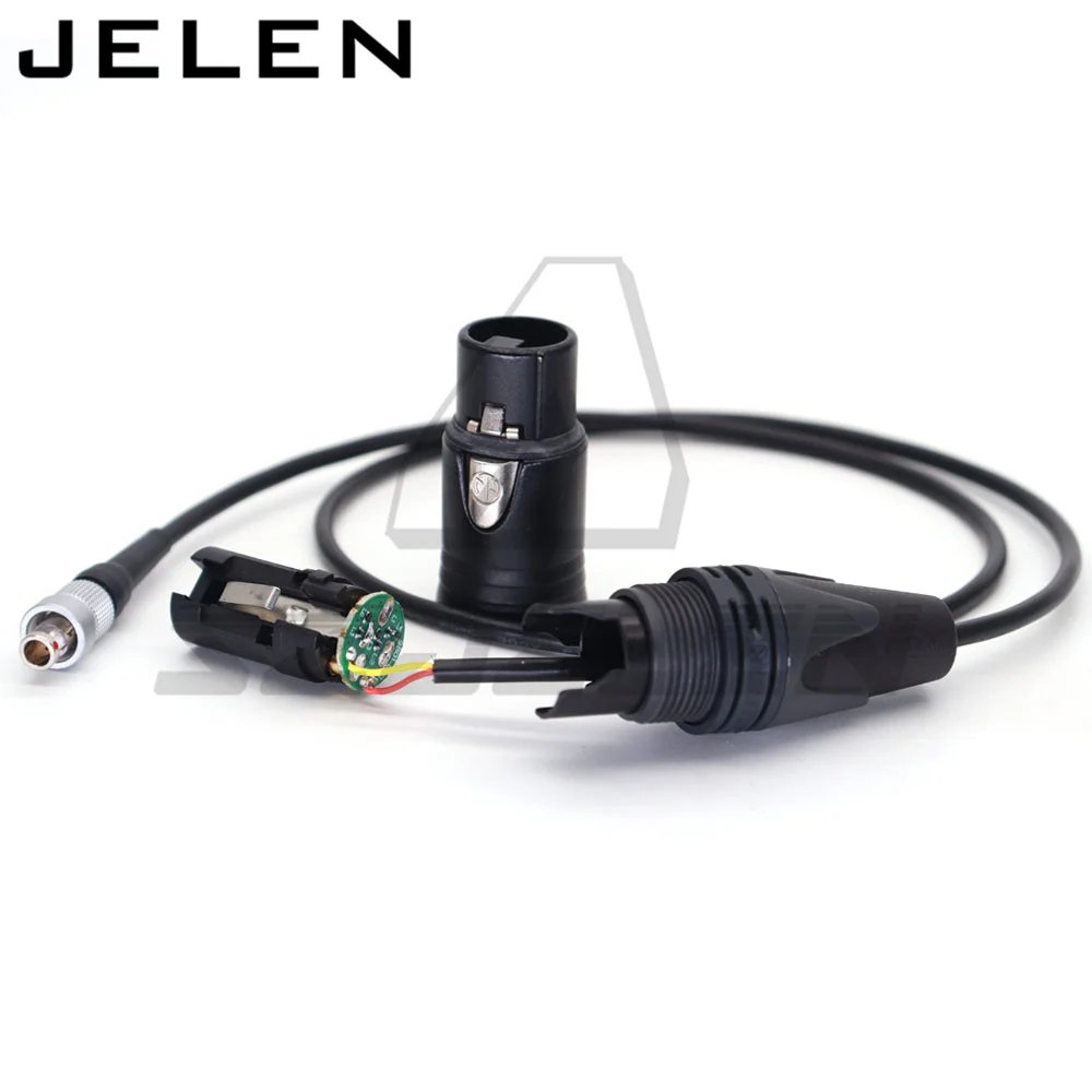 Sennheiser SK2000 송신기 오디오 입력, 커넥터 FVB 00 3핀 수 플러그 - XLR 3핀 암 케이블
