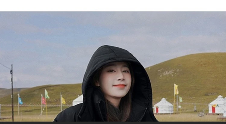 2023 Down Coats New Long-style Cotton Dress Korean Version Large Size Korean Fashion Jackets Winter Heat Parka Feminina