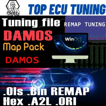Per ECU Progam Damos tuning Origin Damos Car A2L Ols KP esagonale MAPPACK Tuning Rimozione MOD File.BIN File